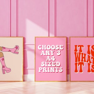 Mix and match | any 3 A4 prints | wall art | digital art | bundle | pick and mix