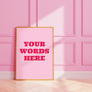 Cita personalizada / Impresión de pared personalizada / Arte personalizado / Tipografía / A3 A4 8X10 A5 5X7