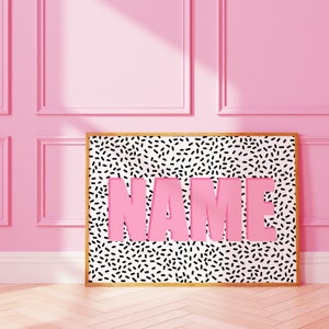Niedlicher personalisierter Namensdruck | benutzerdefinierte Wandkunst | A3 A4 8X10 A5 5X7