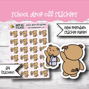 Schulaufkleber, Schulabbruch Planner Aufkleber, winken ab, zurück zur Schule, Studie, vertikale Planner