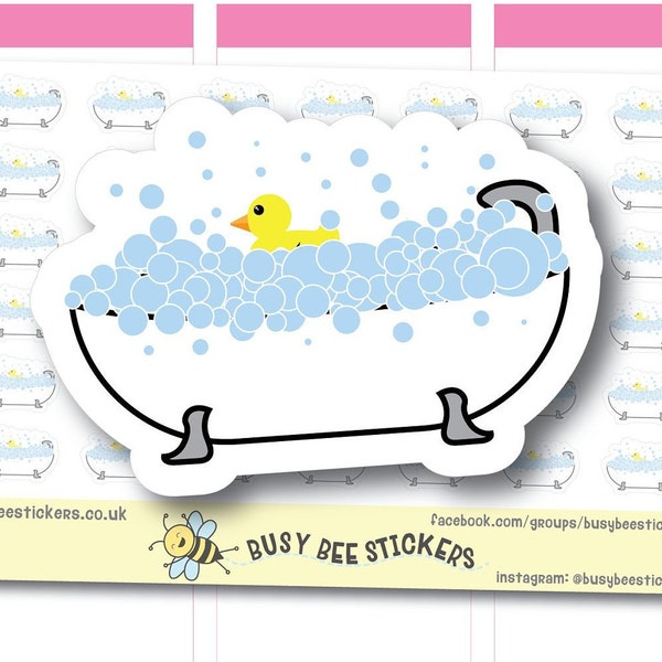 Bathtub Sticker Etsy