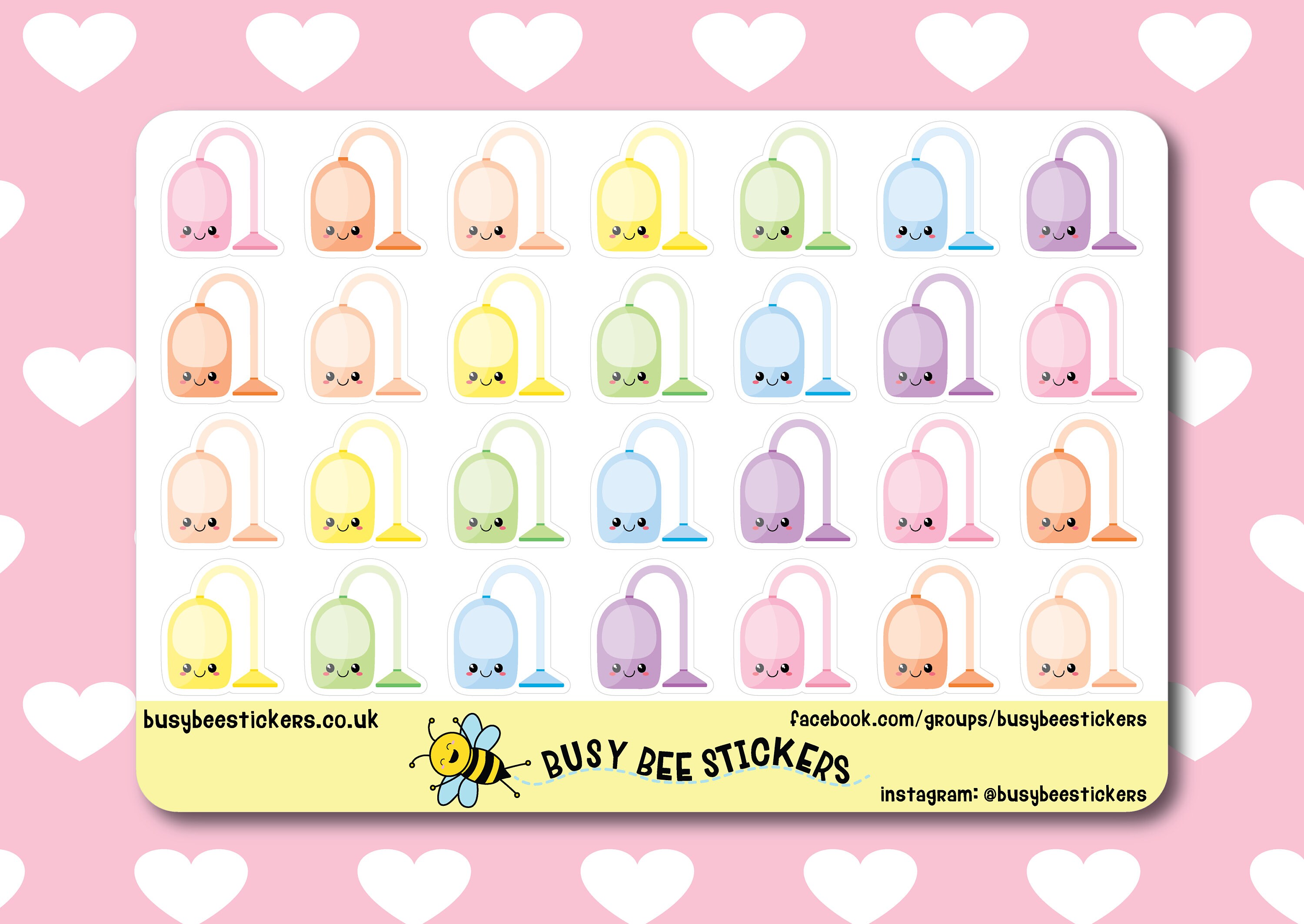 Hoover / Vacuum Planner Stickers Cleaning Stickers Chore Etsy UK