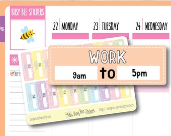 Work Planner Stickers, Blank Box Stickers, Functionl Stickers, Work Stickers, Wok Blank Box, Happy Planner Stickers, Erin Condren Stickers