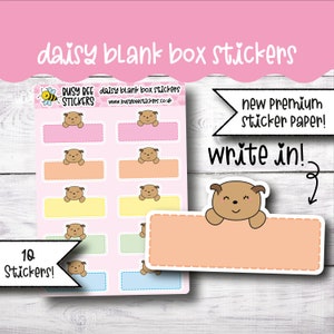 Quarter Box Planner Sticker, Viertel Sticker, Charakter Sticker, Funktionale Sticker, Vertikaler Planer