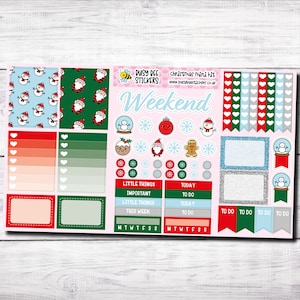 Weihnachten Sticker Kit, Travelers Notebook Sticker, Weihnachten Sticker, festliche Sticker, TN Kit, Pocket TN, Weekly TN Kit