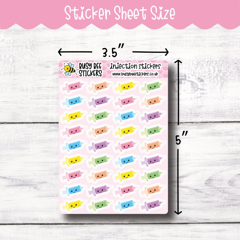 Injection Planner Stickers, Nurse Planner Stickers, Doctor Planner Stickers, Appointment, Vertical Planner image 3