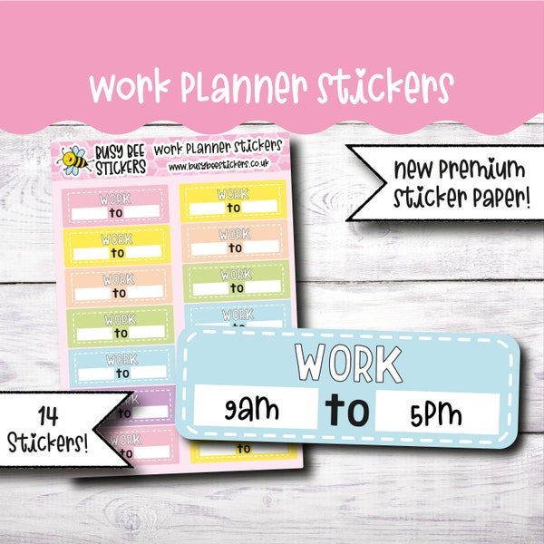 Work Planner Stickers, Blank Box Stickers, Functionl Stickers, Work Stickers, Wok Blank Box,   Vertical Planner