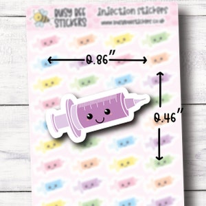 Injection Planner Stickers, Nurse Planner Stickers, Doctor Planner Stickers, Appointment, Vertical Planner image 2