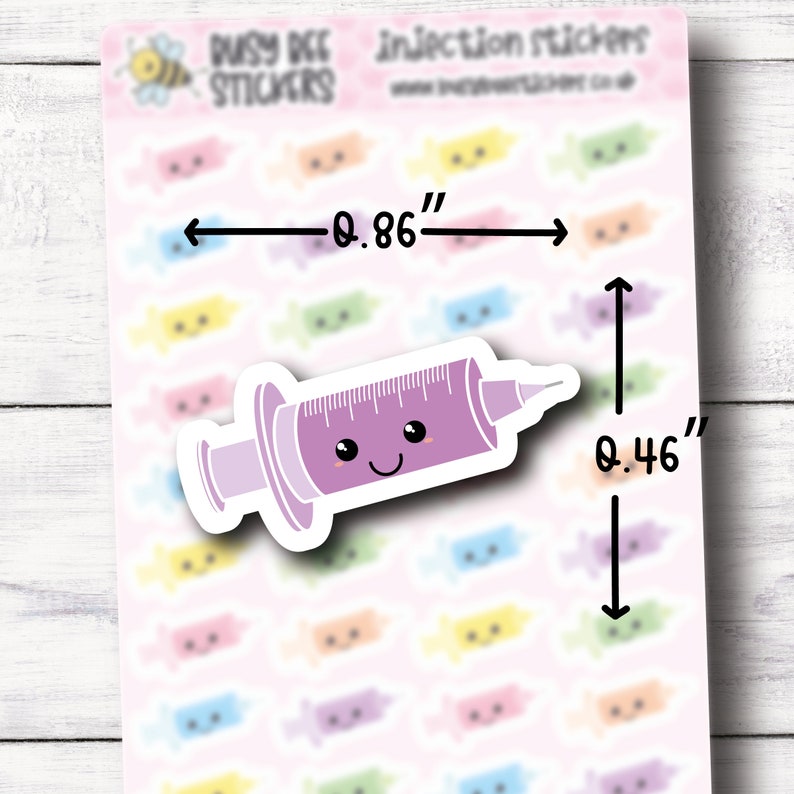 Injection Planner Stickers, Nurse Planner Stickers, Doctor Planner Stickers, Appointment, Vertical Planner image 2