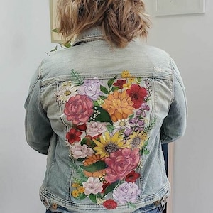 Etsy painted denim jacket 2025