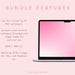 Pink Gradient Desktop Wallpapers | Aesthetic MacBook & Imac (digital ...