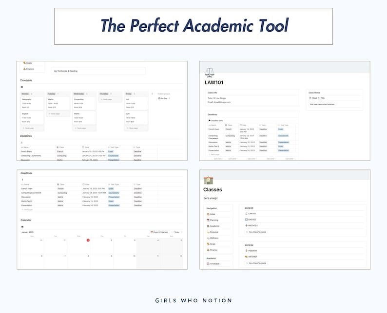 2026 Notion Student Planner Template | Adhd-friendly Academic Dashboard ...