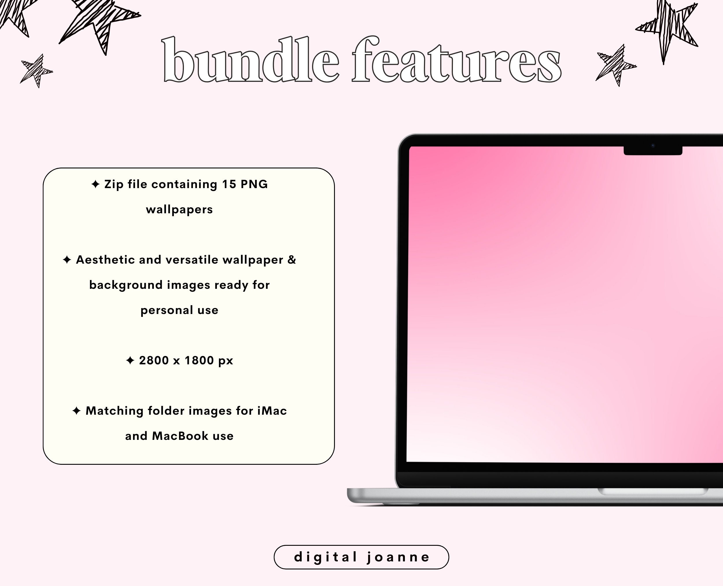15 Pink Gradient Desktop Wallpapers Aesthetic, Aura, Pinterest Style ...