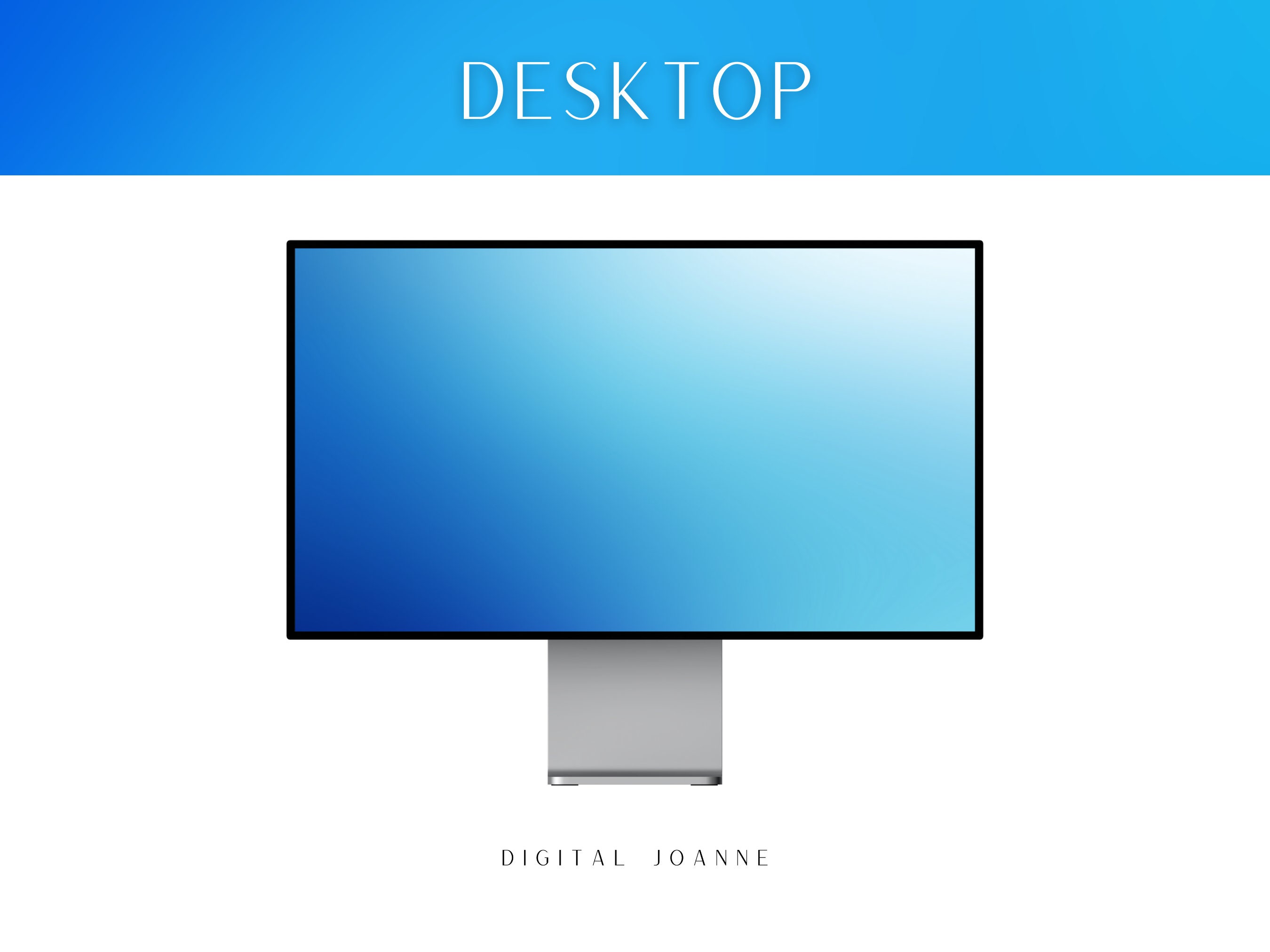 15 Blue Gradient Aura Desktop Wallpapers Aesthetic Pinterest Style Laptop, MacBook & Imac