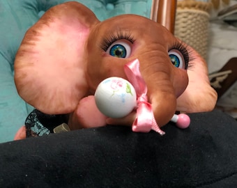 全身シリコン製ラナ象の赤ちゃん女の子