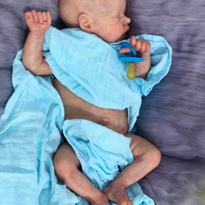 CUSTOM Vinyl reborn Twin A (sculpted by Bonnie Brown, brought to life by Nadine Dolotova)