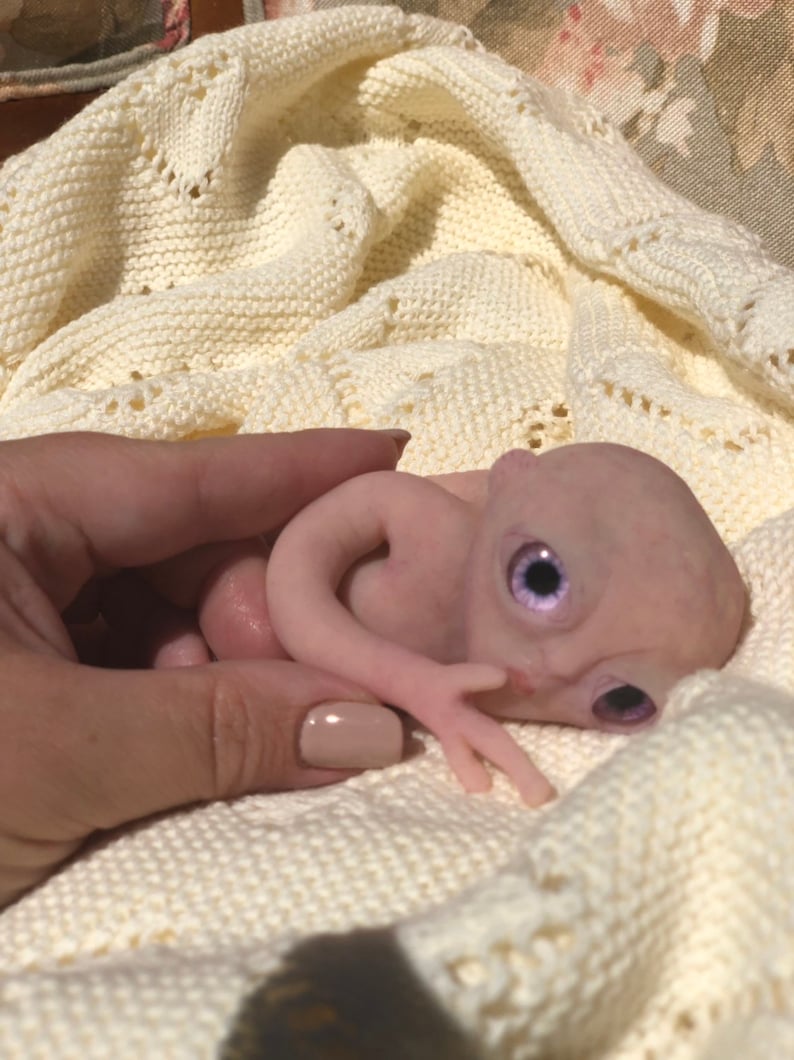 silicone alien baby