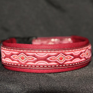 Hundehalsband Lava bordeaux