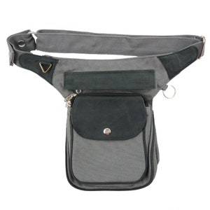 Sidebag, Hüfttasche, Gassitasche Leder