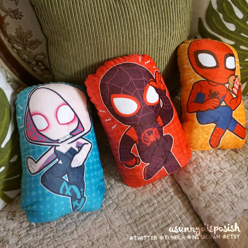 Spider-verse Plush Pillows | Etsy