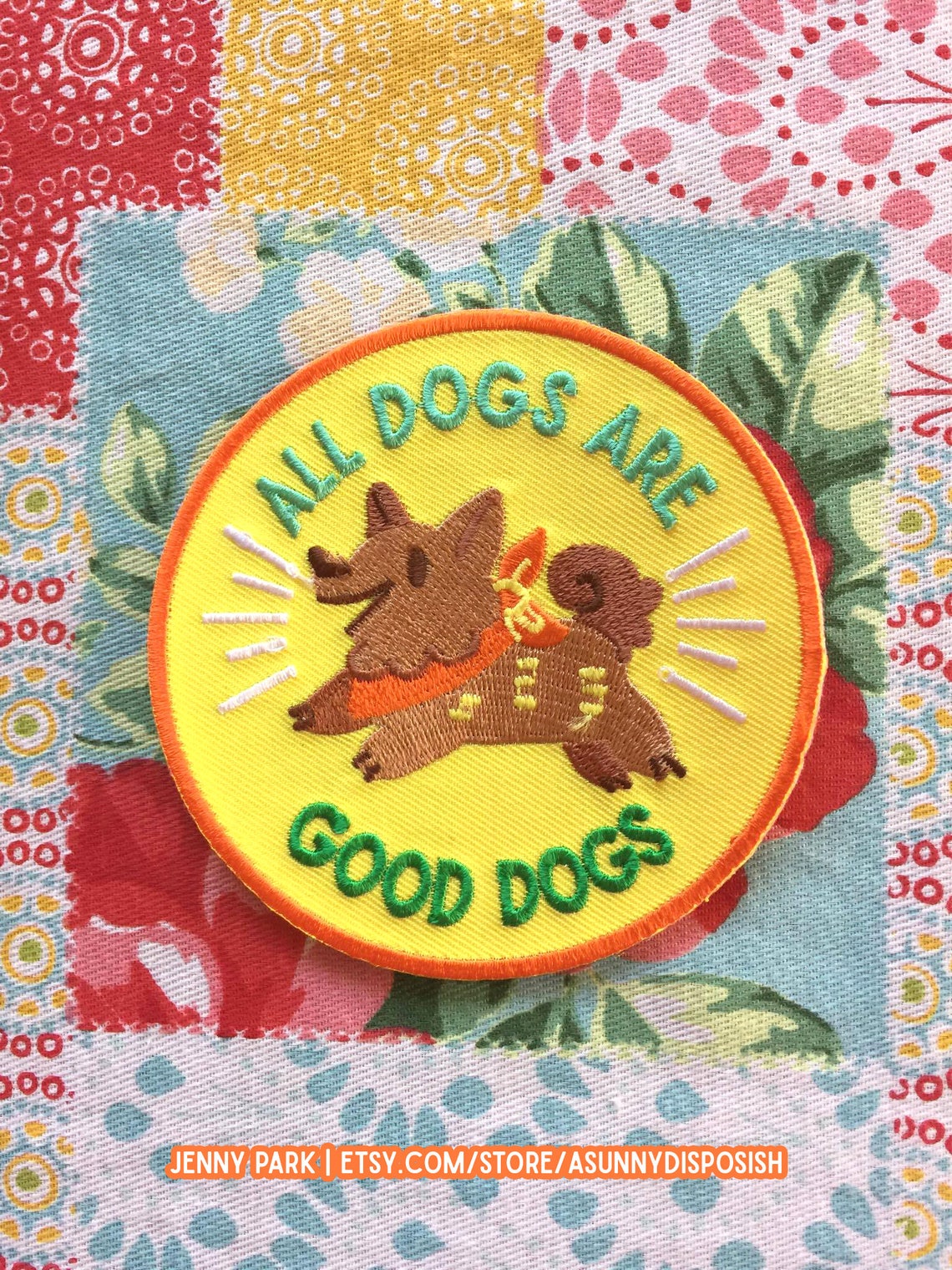 All Dogs Are Good Dogs Patch Etsy