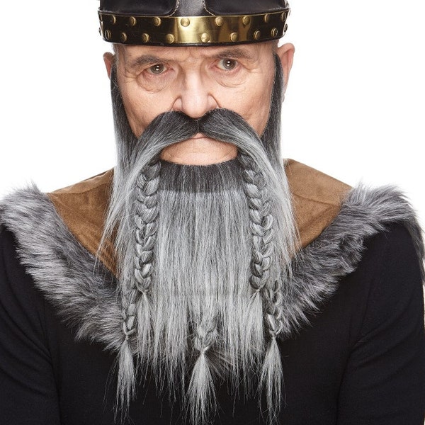 Viking Dwarf Beard Fake Self Adhesive Long False Facial Hair High Quality Party