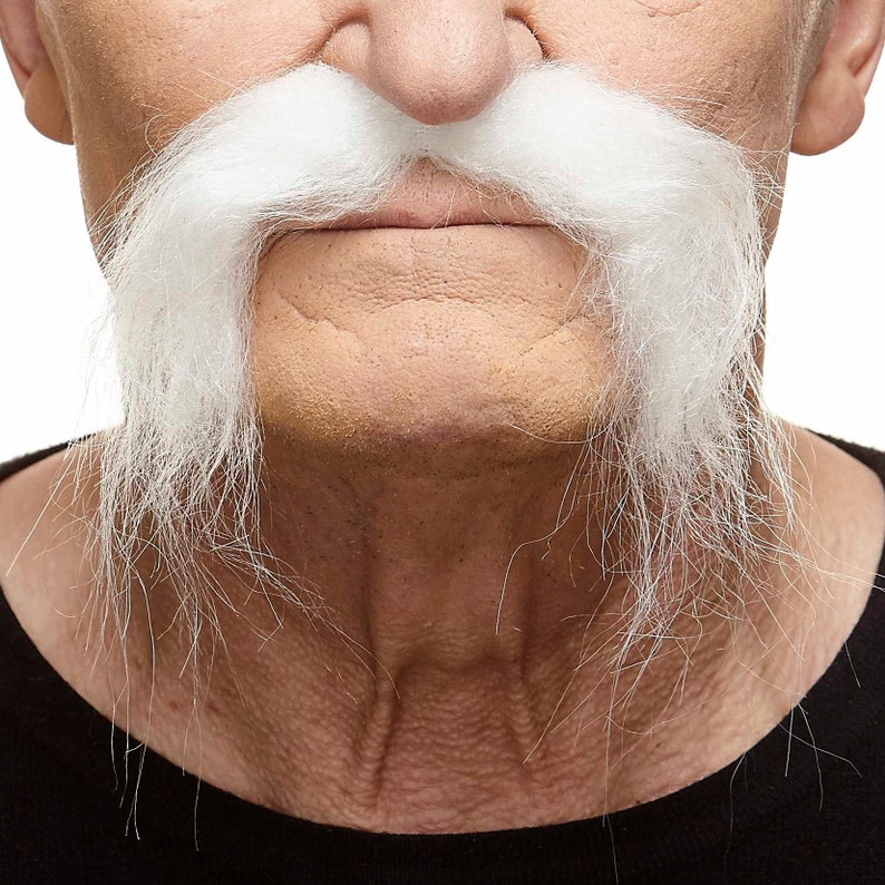 Realistic Fu Manchu Mustache Fake Self Adhesive Moustache Etsy Realistic Fu Manchu Mustache Fake Self Adhesive Moustache Etsy