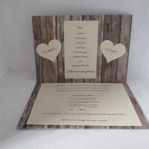 Wooden Wedding Invitation image 2