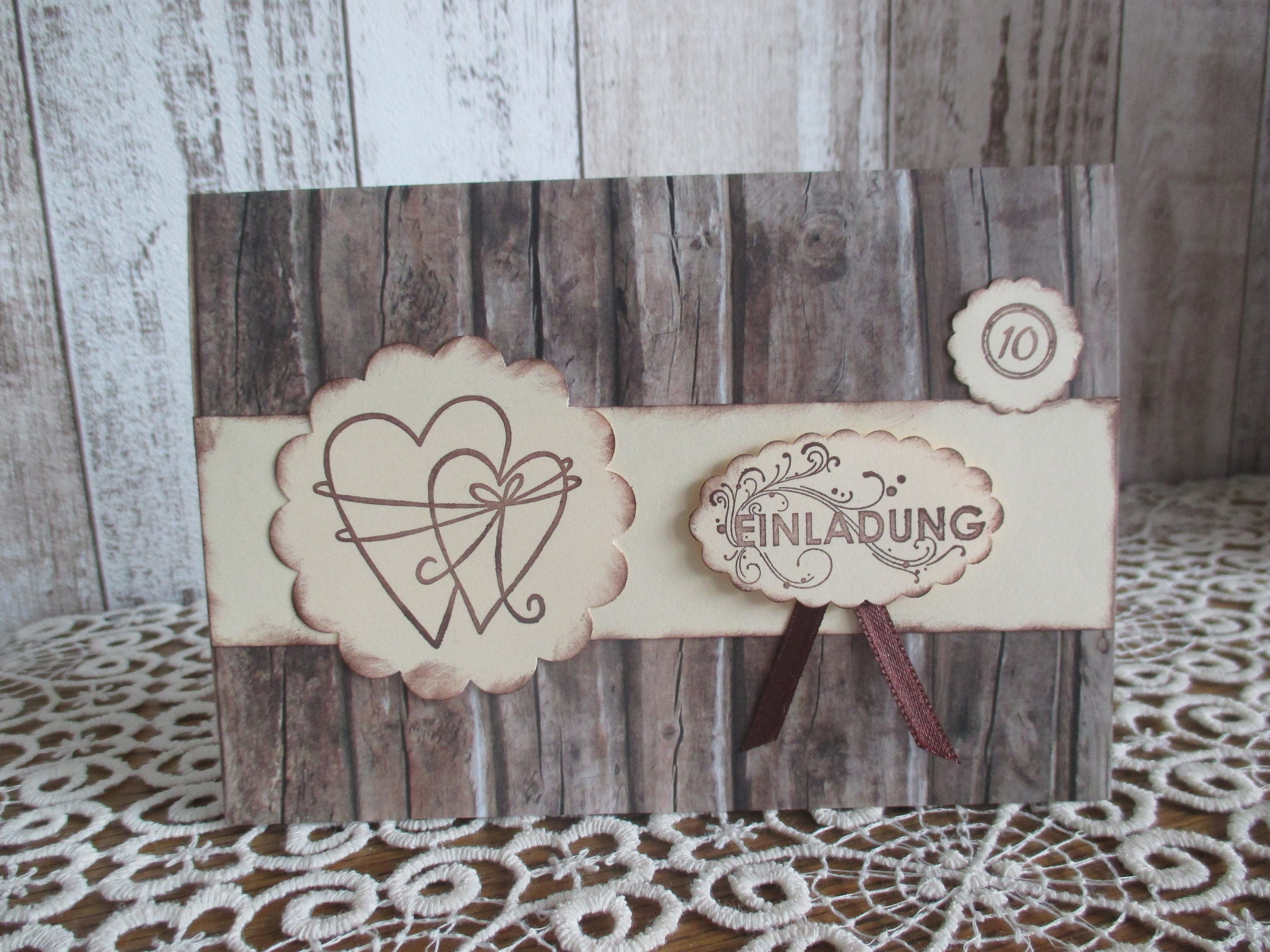 Hölzerne Hochzeit Einladung Etsy.de