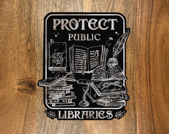 Protect Public Libraries Sticker