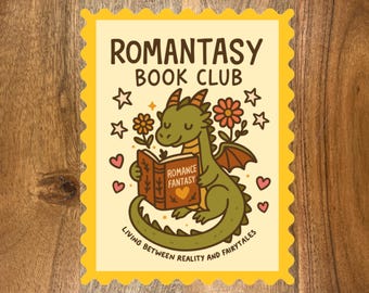 Romantasy Book Club Sticker, Bookish Decal, Book Lover Gift