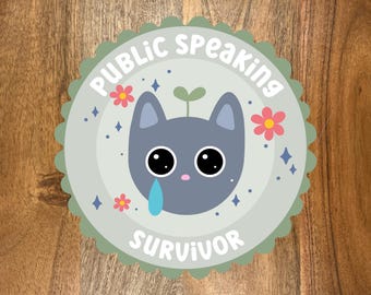 Public Speaking Survivor, Social Anxiety Sticker