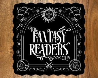 Fantasy Reader Sticker, Book Club Sticker