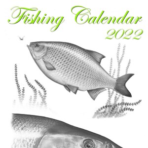 22 Carp Legends Handmade Fishing Calendar Featuring Art By Etsy