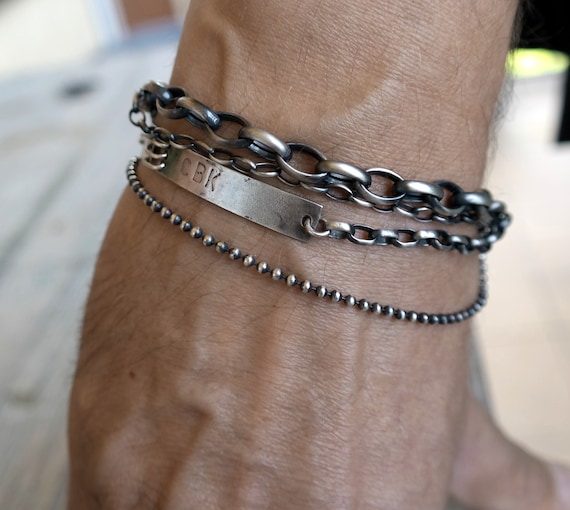 Bold silver bracelets best sale