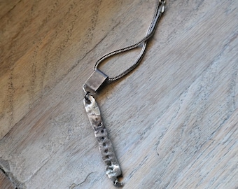 925 necklace, Raw Silver Pendants, Sterling Silver Necklace, Organic Pendant,