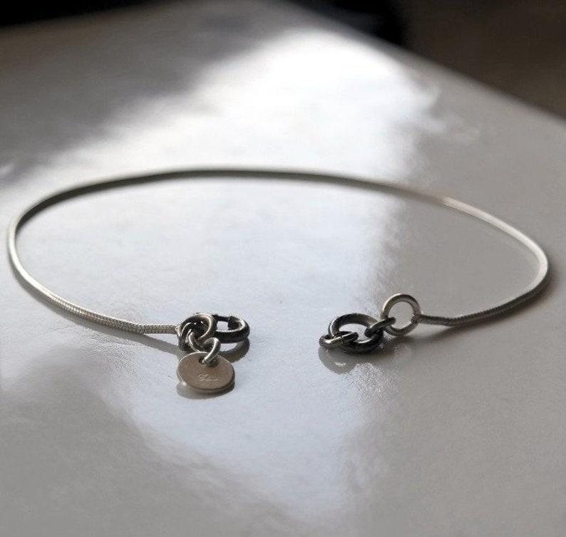 Minimalist Sterling Silver Bracelet Silver Jewelry Delicate Etsy