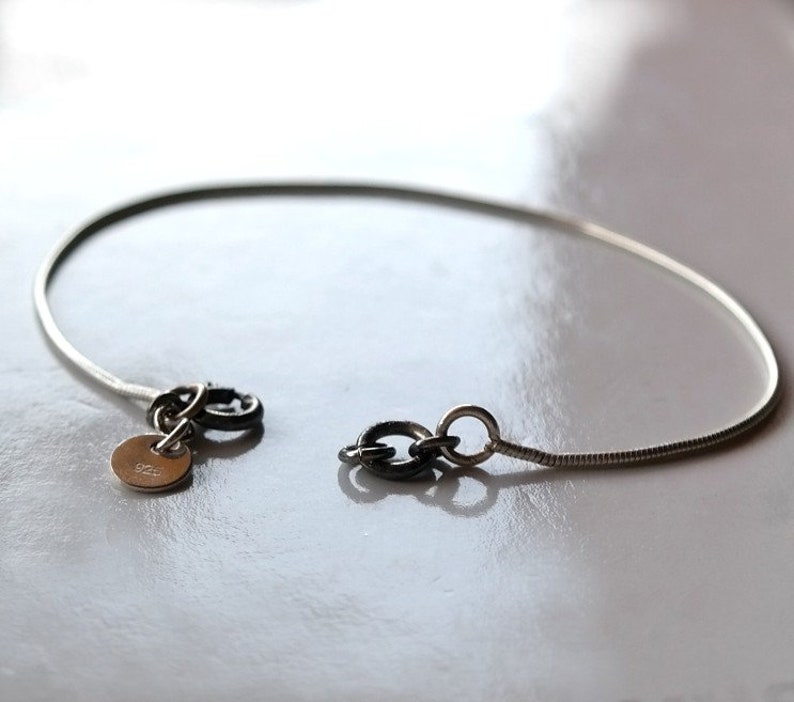 Minimalist Sterling Silver Bracelet Silver Jewelry Delicate Etsy