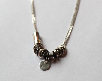Sierlijke Nacklace, Sterling zilveren sieraden, handgemaakte ringen, Multi Strand Nacklace, kettingen ketting
