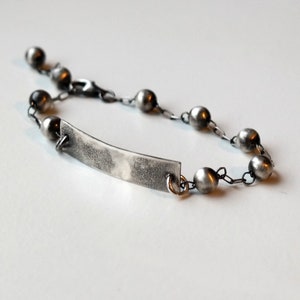 handmade sterling silver bracelet, 925 silver jewelry, hammered silver bracelet
