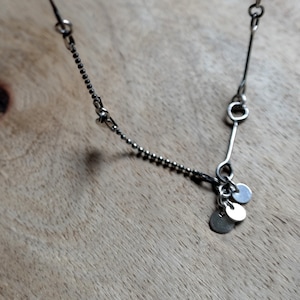 Silver Choker, Sterling Silver Nacklace, Ball Chain Necklace, Handmade Jewelry, 925 Silver, every day necklace