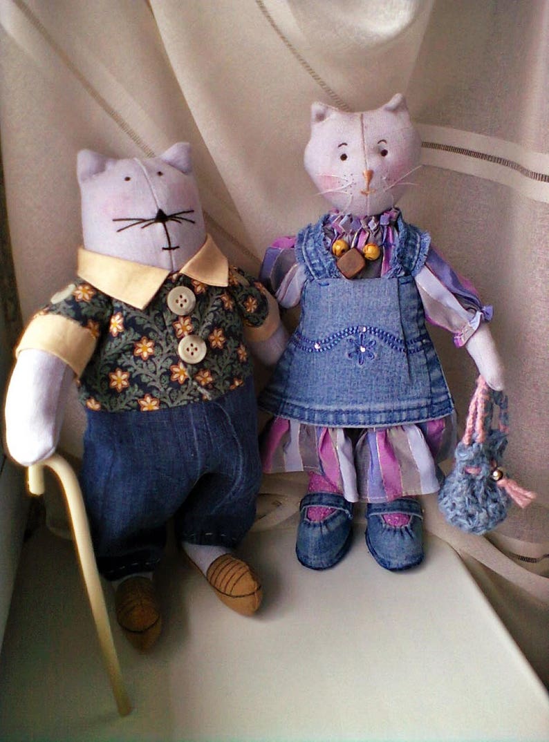 Toy cloth Soft toy cat Tilda cat Rag toy cat Toy handmade Toy cat Interior toy Toy decor Children/'s room decor Gift toy cat Toy souvenir