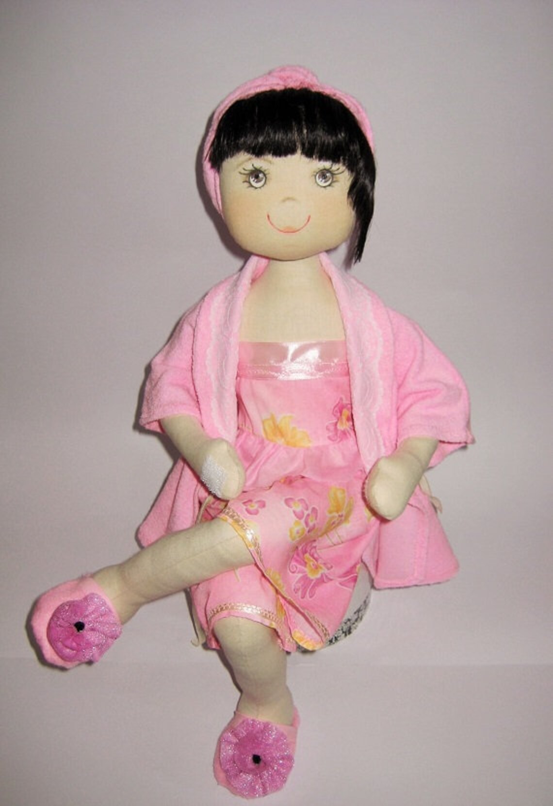 Toilet paper roll holder dolls To order textile doll Etsy