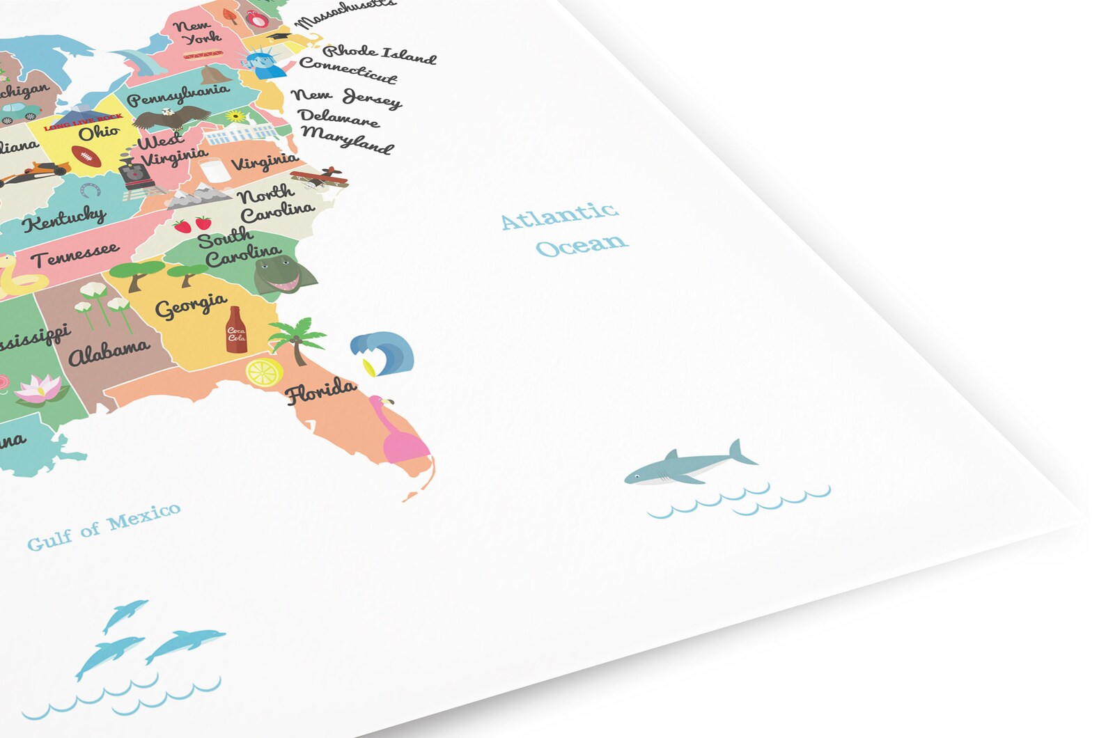 Printable United States of America Map USA Map 24x36 In - Etsy