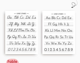 Printable Alphabet Poster: Cursive & Manuscript ABC Chart (Digital Download)