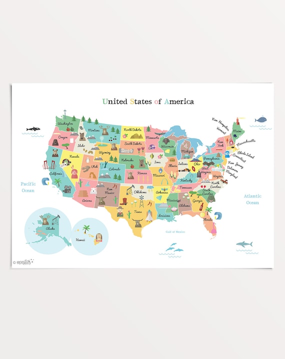 13 Free Printable Usa Travel Maps For Your Bullet Journal