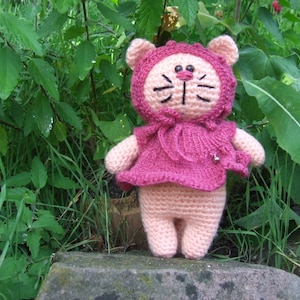 Amigurumi Cuddly Toy Kitten Cat Crochet Toy