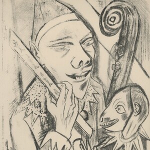 1920 Trostung original lithograph GEORG EHRLICH German, 1897-1966