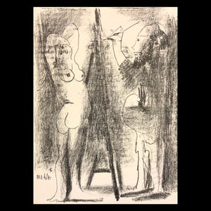 PABLO PICASSO (Spanish/French, 1881-1973), &quot;Le Peintre et son Modele II&quot;, 1964, original lithograph.