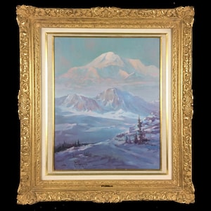 OTIS SCOTT McDANIEL (American, 1926-2012), &quot;Denali (Mt. McKinley)&quot;, 1978, oil on canvas, signed and dated.